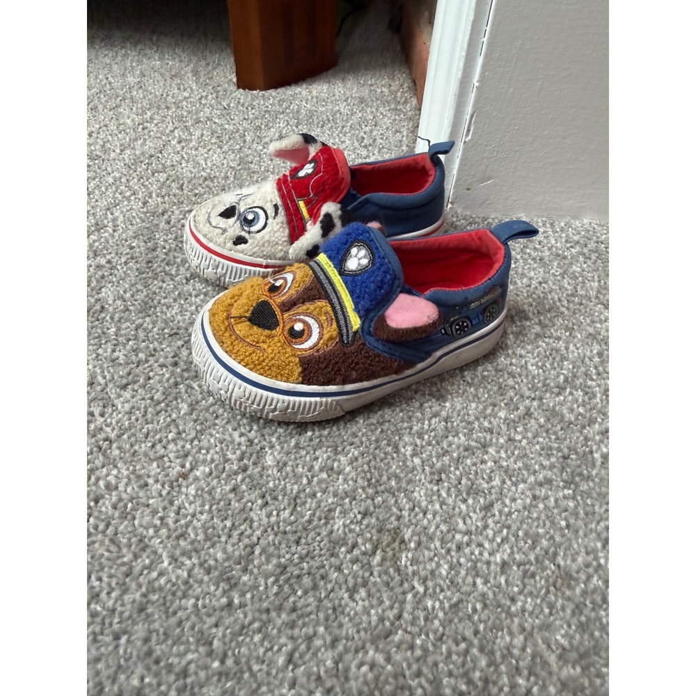 Paw Patrol Toddler Boys Marshall Chase Slip On Sneakers Blue Red Size 5 5T